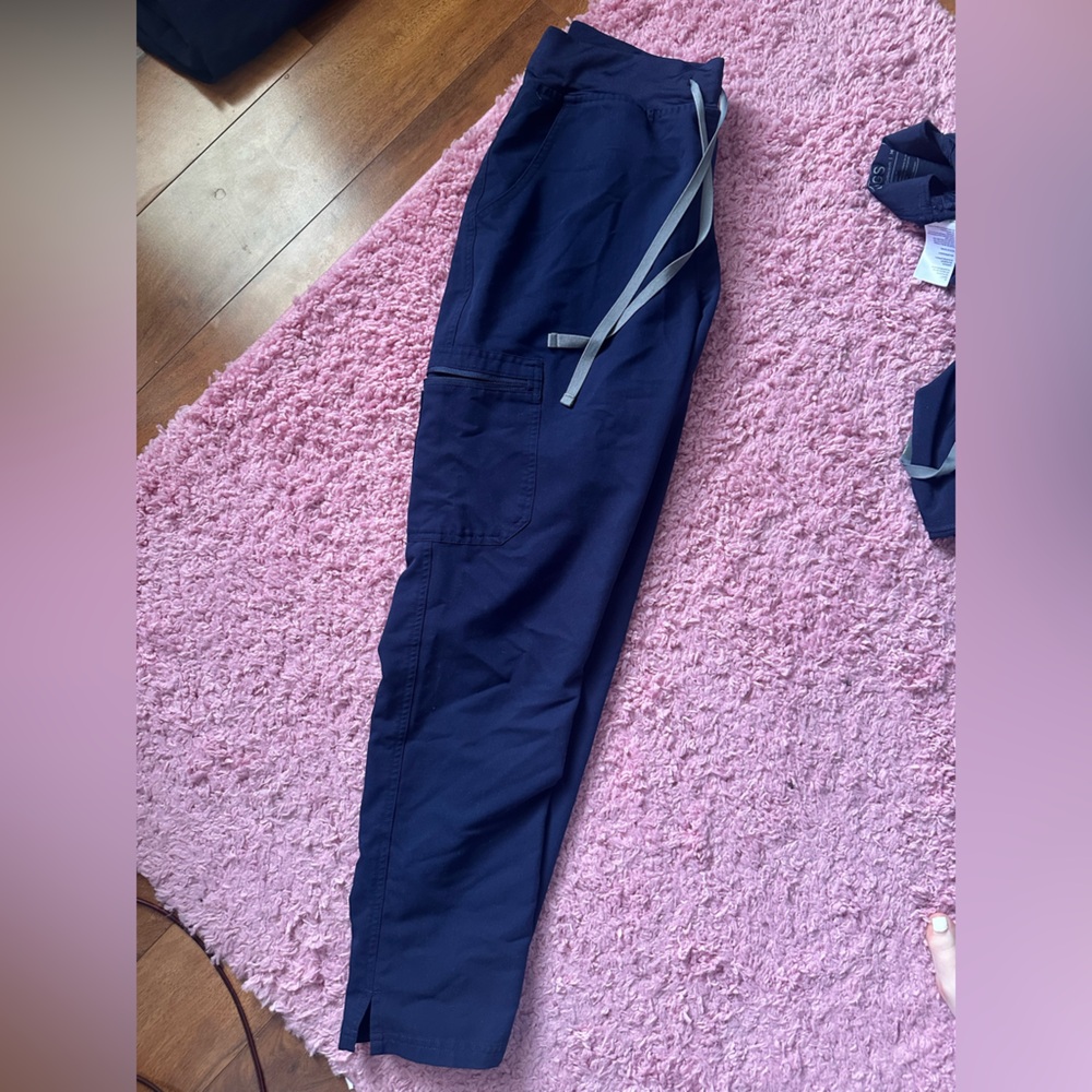 FIGS Skinny Leg Navy Blue Scrub Pants